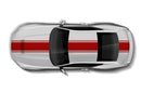 Center pin racing stripes graphics decals for Ford Mustang