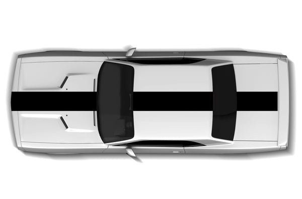 Center rally stripes graphics decals for Dodge Challenger 2008-2014