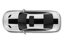 Center rally racing stripes graphics decals for Dodge Charger Hellcat