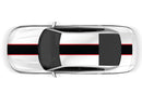 Center stripes with pin graphics decals for Dodge Charger