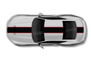 Center with pinstriping graphics decals for Ford Mustang