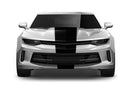 Center rally racing stripes graphics decals for Chevrolet Camaro