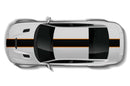 Center stripes with pin graphics decals for Dodge Charger Hellcat SRT