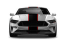 Center with pinstriping graphics decals for Ford Mustang 2018-2023