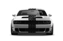 Center honeycomb stripes graphics decal for Dodge Challenger