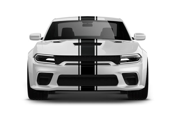 Center pin racing graphics decals for Dodge Charger Hellcat SRT 