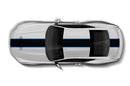 Center with pinstriping graphics decals for Ford Mustang