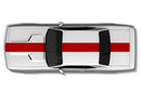 Center rally stripes graphics decals for Dodge Challenger 2008-2014
