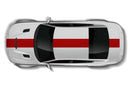 Center racing stripes graphics decals for Dodge Charger Hellcat SRT 