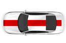 Center racing stripes graphics decals for Dodge Charger