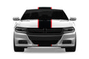 Center stripes with pin graphics decals for Dodge Charger