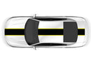 Center stripes with pin graphics decals for Dodge Charger