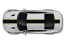 Center stripes with pin graphics decals for Dodge Charger Hellcat SRT