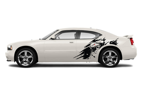 Cobra head side graphics stickers decals for Dodge Charger 2006-2010