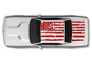 American flag roof graphics decal for Dodge Challenger 2008-2014
