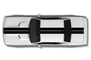 Dual rally stripes graphics decals for Dodge Challenger 2008-2014