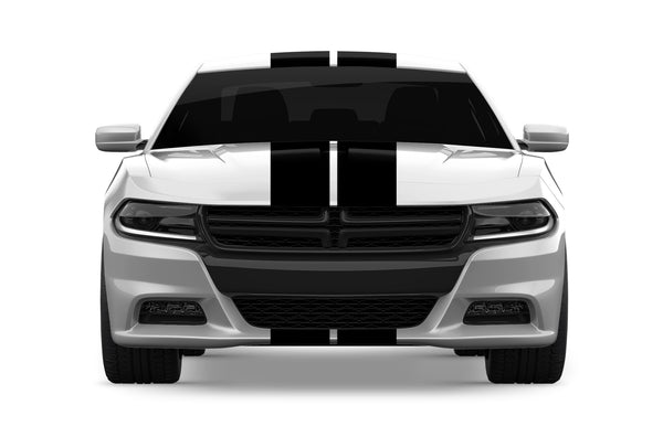 Dual racing stripes graphics decals for Dodge Charger