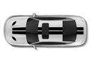 Dual rally racing stripes graphics decals for Dodge Charger Hellcat
