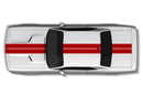 Dual rally stripes graphics decals for Dodge Challenger 2008-2014