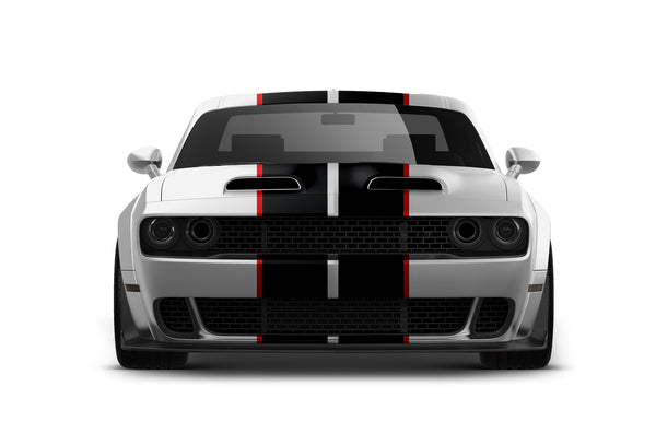 Dual stripes with pinstriping decals for Dodge Challenger