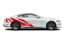 Geometric patterns side graphics stickers decals for Ford Mustang