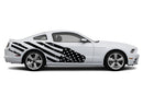 Flag USA side graphics stickers decals for Ford Mustang 2010-2014