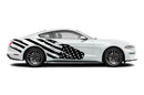 Flag USA side graphics stickers decals for Ford Mustang