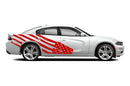Flag USA side graphics stickers decals for Dodge Charger