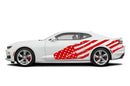 Flag USA side graphics stickers decals for Chevrolet Camaro