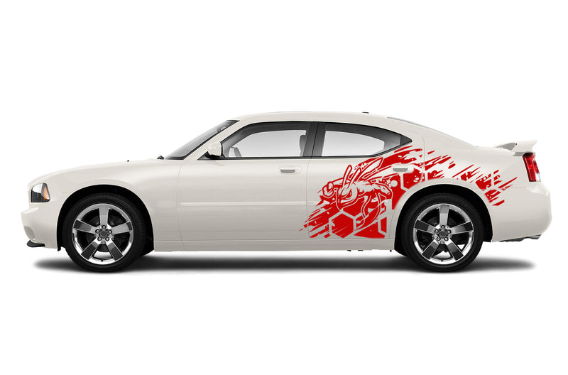Furious hornet side graphics stickers decals for Dodge Charger 2006-2010