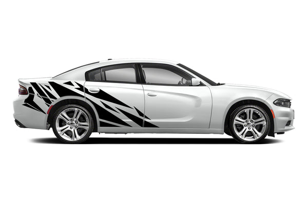 Geometric patterns side graphics stickers decals for Dodge Charger