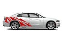 Geometric patterns side graphics stickers decals for Dodge Charger