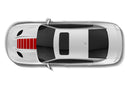 Linear hood stripes graphics decals for Dodge Charger Hellcat