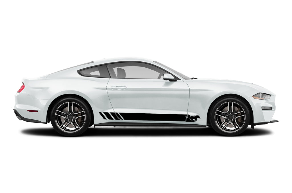 Lower Style Decals Lower side horse stripes graphics decals for Ford Mustang 2015-2023