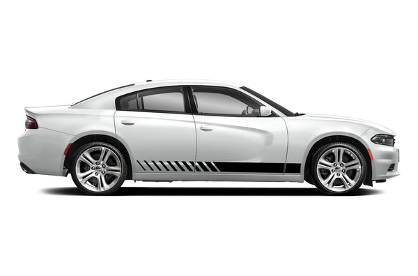 Lower racing stripes graphics decals for Dodge Charger