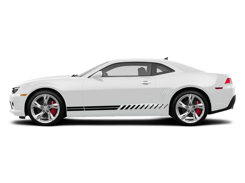 Lower rush stripes graphics decals for Chevrolet Camaro 2010-2015