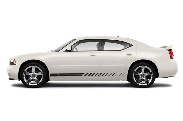 Lower rush stripes graphics decals for Dodge Charger 2006-2010