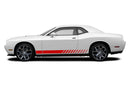 Lower side racing stripes graphics decals compatible with Dodge Challenger