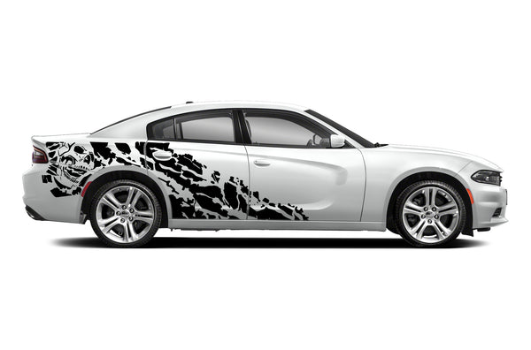 Nightmare side graphics stickers decals for Dodge Charger