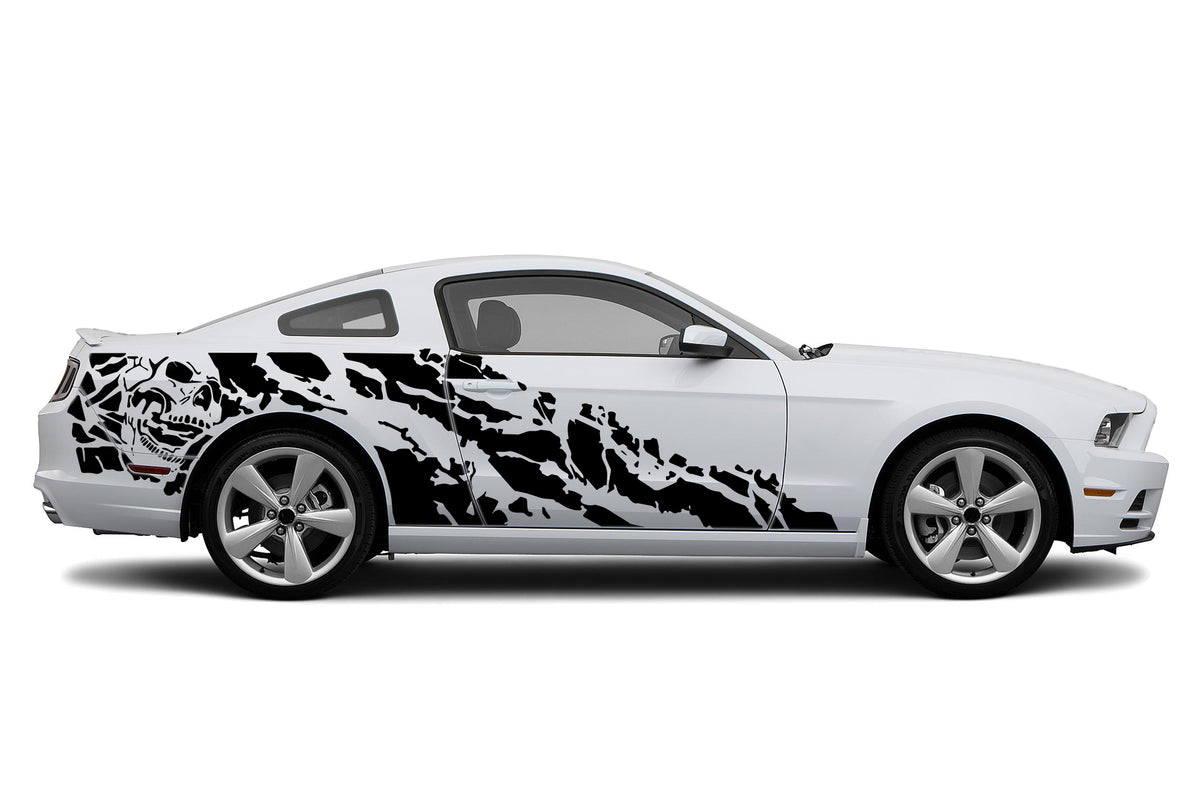 Nightmare side graphics stickers decals for Ford Mustang