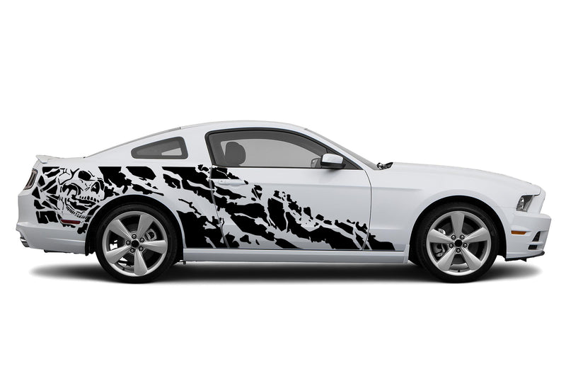Nightmare side graphics stickers decals for Ford Mustang 2010-2014