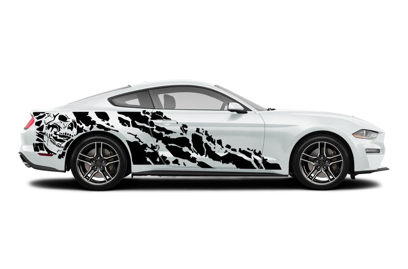 Nightmare side graphics stickers decals for Ford Mustang