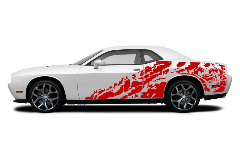 Nightmare side graphics decals for Dodge Challenger