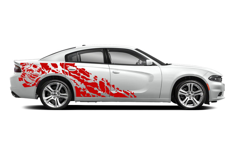 Nightmare side graphics, decals compatible with Dodge Charger