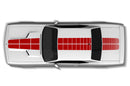 Pulse rally stripes graphics decal for Dodge Challenger 2008-2014