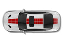 Pulse rally racing stripes graphics decals for Dodge Charger Hellcat