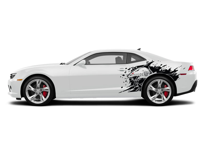 Shark jaws graphics stickers decals for Chevrolet Camaro 2010-2015