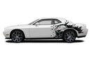 Shark jaws side graphics stickers decals for Dodge Challenger