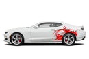 Shark jaws side graphics stickers decals for Chevrolet Camaro