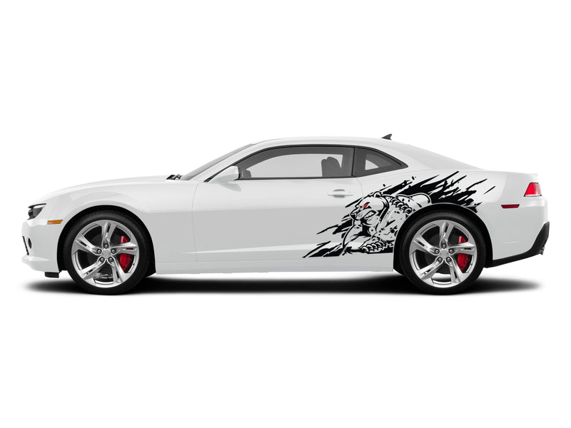Wild bear graphics stickers decals for Chevrolet Camaro 2010-2015